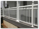 White Porch Colonial Bordeaux Rail