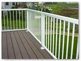 White Colonial Deck Rail